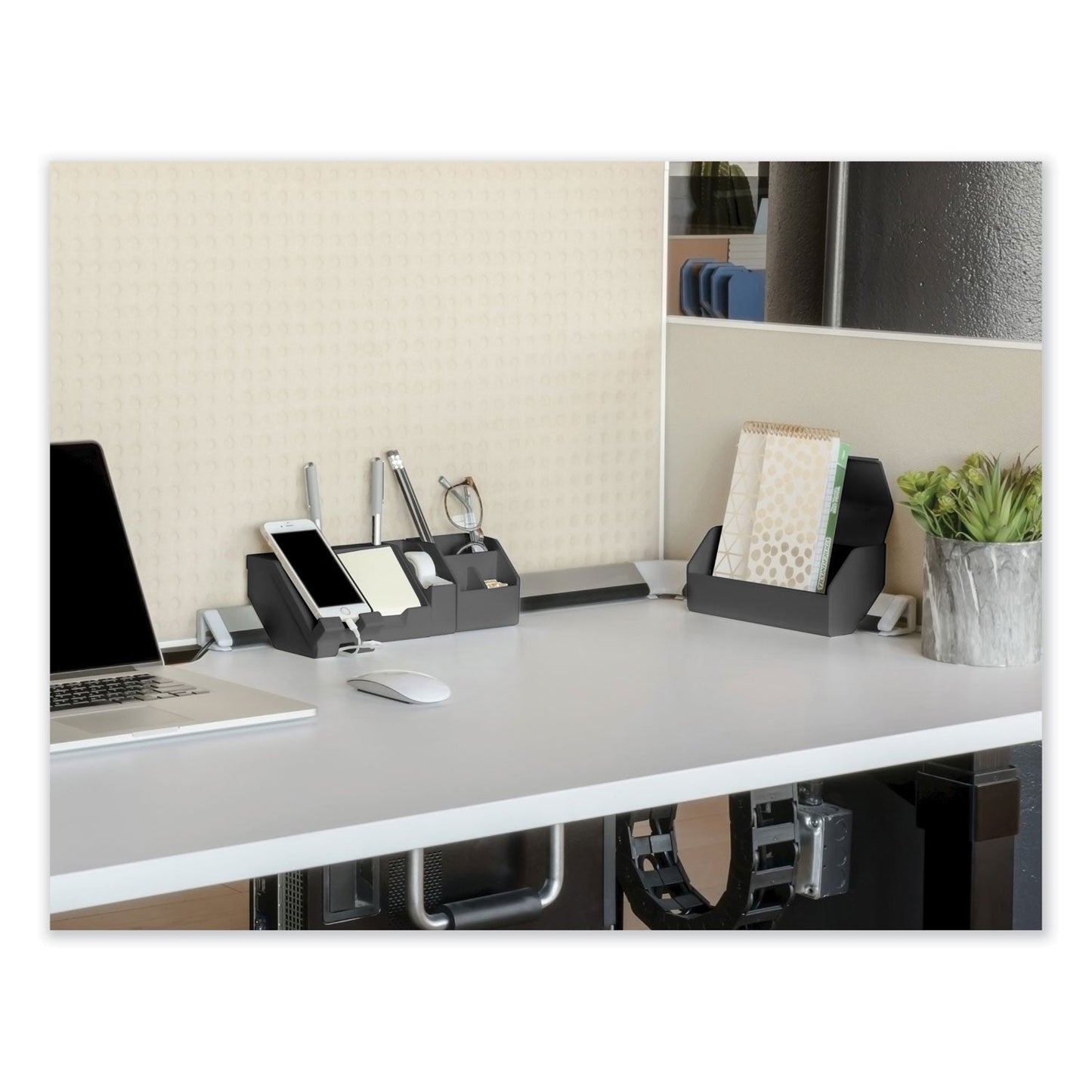bostitch-r-konnect-desk-organizer-and-cable-management-nine-piece-kit-plastic-gray-bosktckit2gray_5