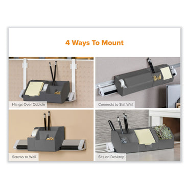 bostitch-r-konnect-desk-organizer-and-cable-management-17-piece-kit-plastic-gray-bosktckit5gray_2