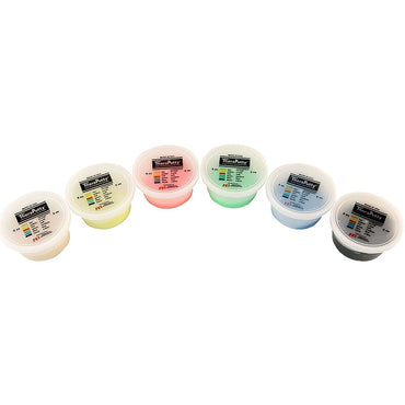 CanDo® TheraPutty® Therapy Putty Set 2X-Soft / X-Soft / Soft / Medium / Firm / X-Firm 6 X 2 oz. (969956_ST)