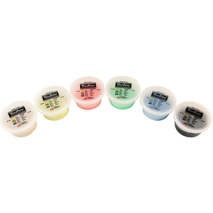 CanDo® TheraPutty® Therapy Putty Set 2X-Soft / X-Soft / Soft / Medium / Firm / X-Firm 6 X 2 oz. (969956_ST)