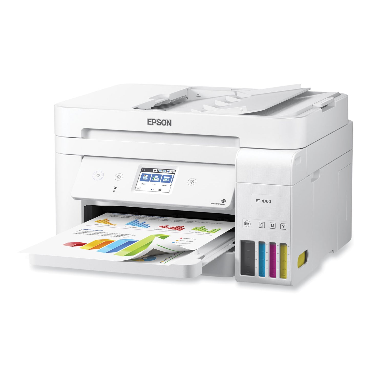 Epson® EcoTank ET-4760 All-in-One Supertank Printer, Copy Fax/Print/Scan (EPSC11CG19204C)