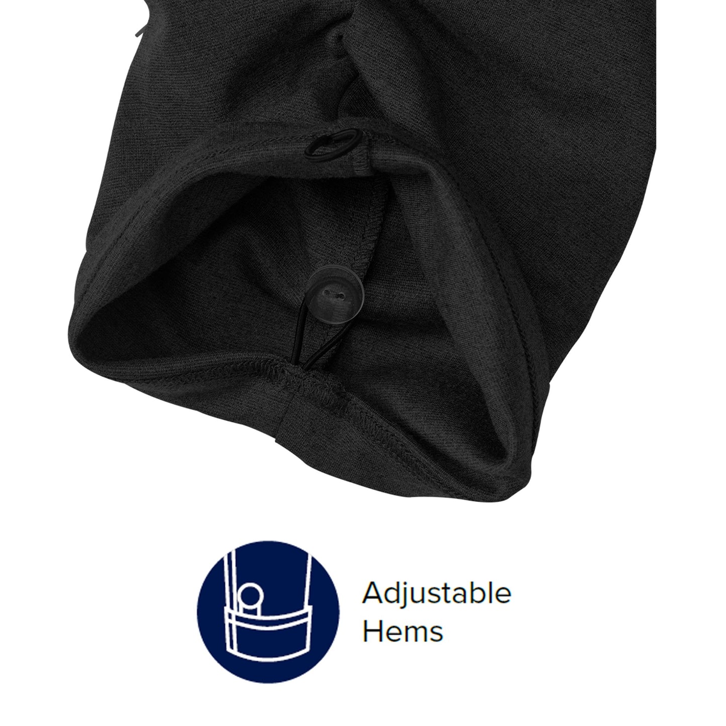Silverts® Adaptive Pants Back Overlap 3X-Large Black Female (1219553_EA)