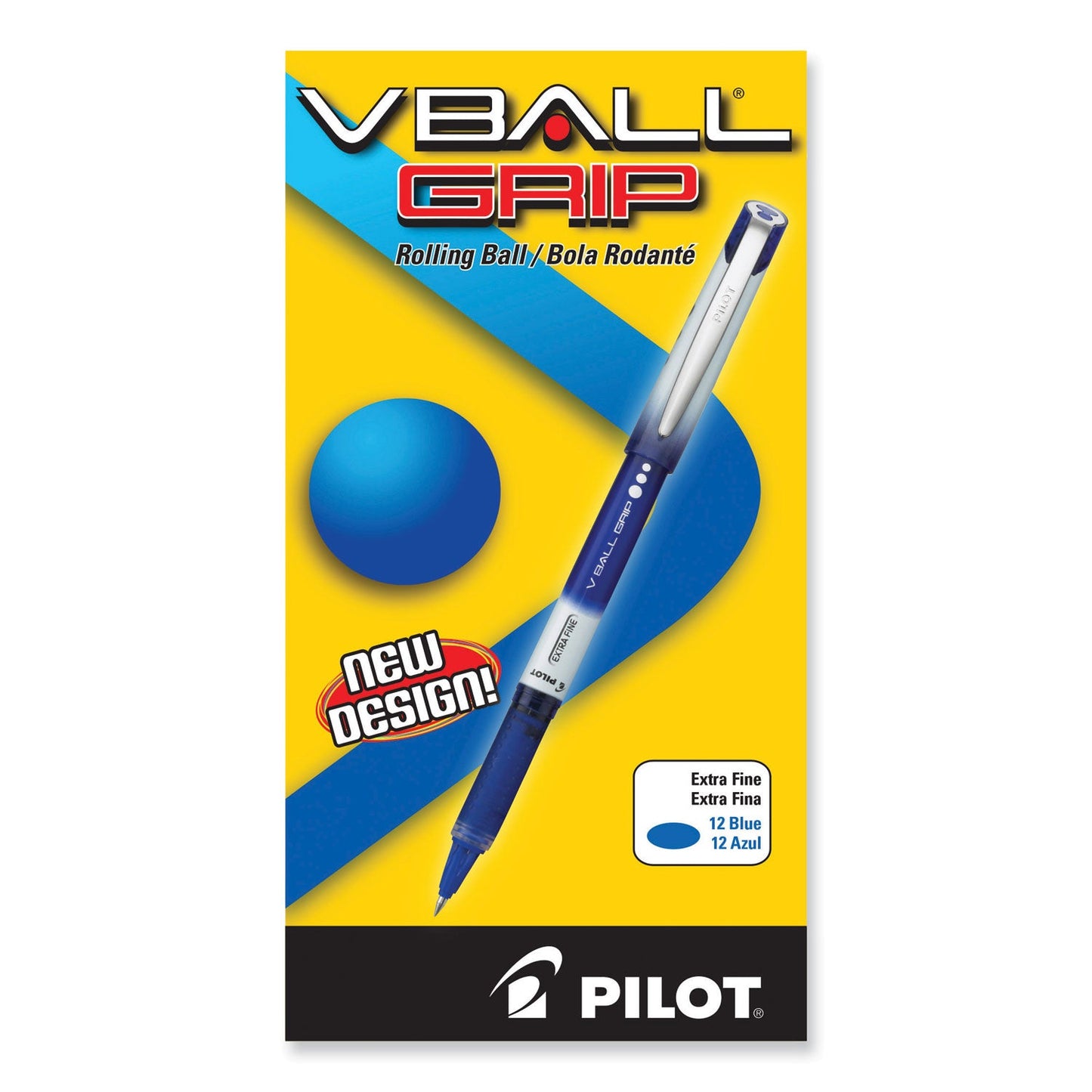 pilot-r-vball-grip-liquid-ink-roller-ball-pen-stick-extra-fine-0-5-mm-blue-ink-blue-white-barrel-dozen-pil35471_2