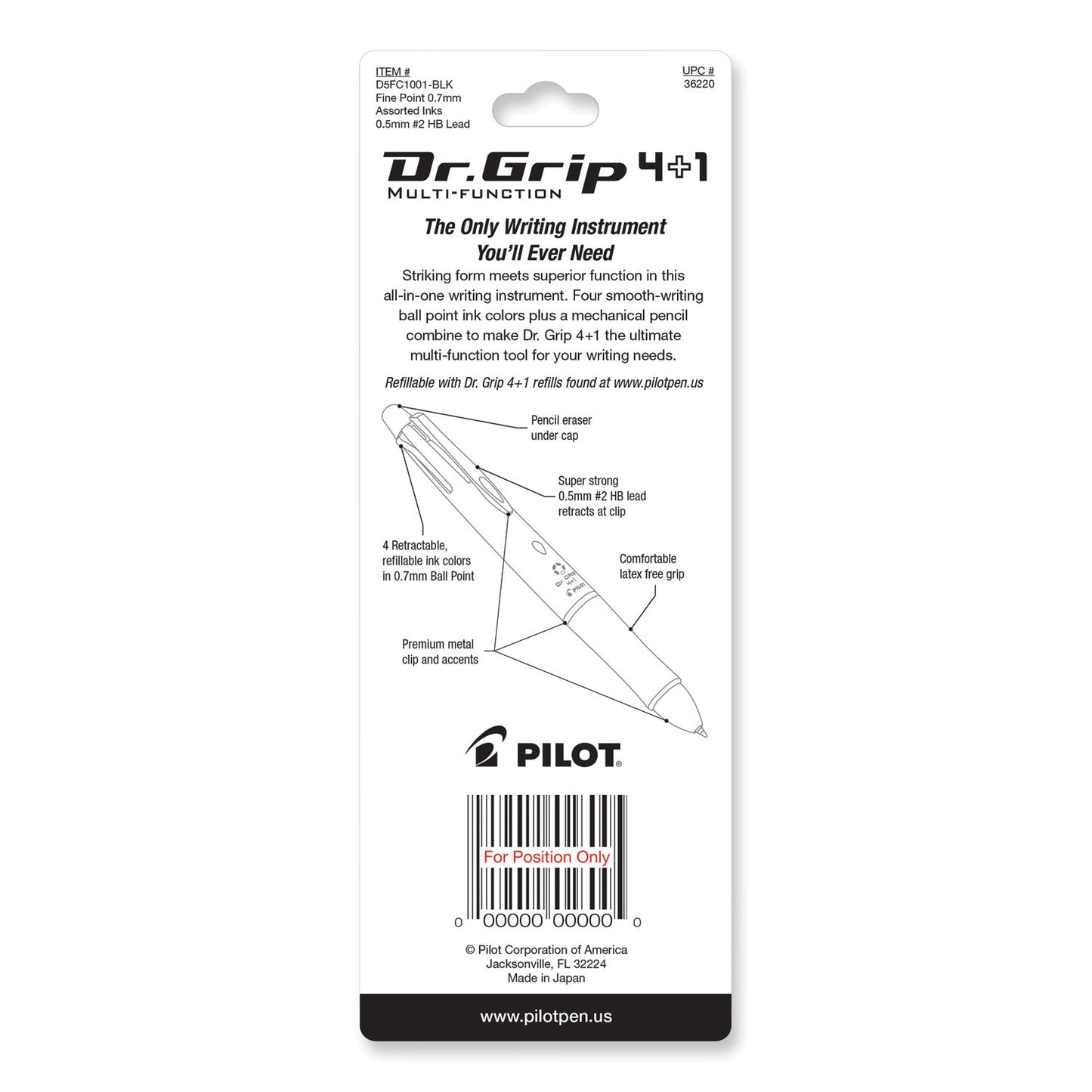pilot-dr-grip-4-1-retractable-ballpoint-pen-pencil-num-pil36220_3