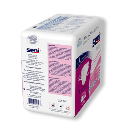 Seni® Super Quatro Unisex Adult Incontinence Brief Small Disposable Heavy Absorbency (1163838_CS)