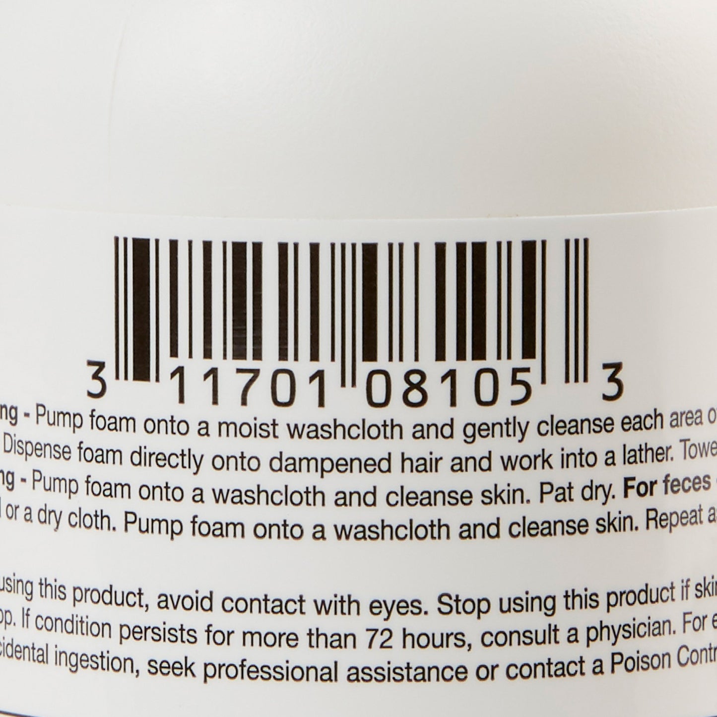 Bedside-Care® Rinse-Free Shampoo and Body Wash 8.1 oz. Pump Bottle Unscented (1077625_EA)