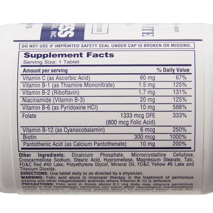 Rena-Vite Multivitamin Supplement Folic Acid / Vitamin B 0.8 mg Strength Tablet 100 per Bottle (855414_BT)
