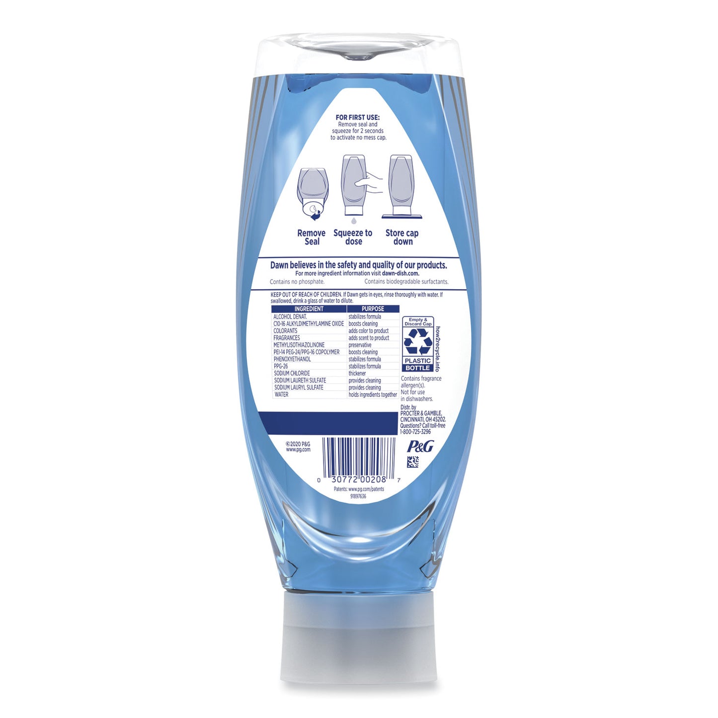 Dawn® Ultra Liquid Dish Detergent, Dawn Original, 22 oz E-Z Squeeze Bottle (PGC00208)