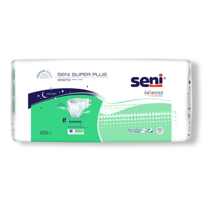 Seni® Super Plus Unisex Adult Incontinence Brief Medium Disposable Heavy Absorbency (1163863_CS)