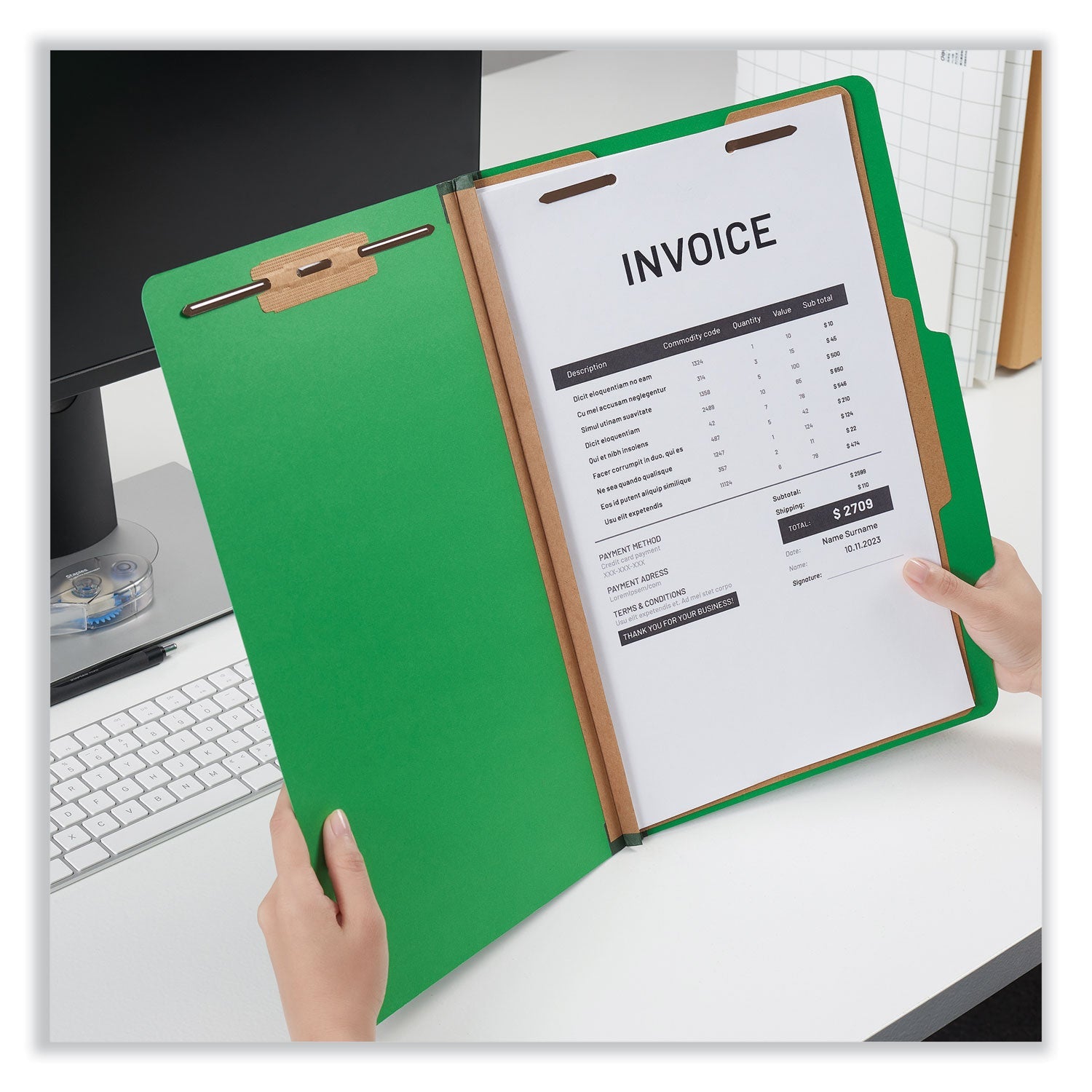 universal-bright-colored-pressboard-classification-folders-num-unv10212_3