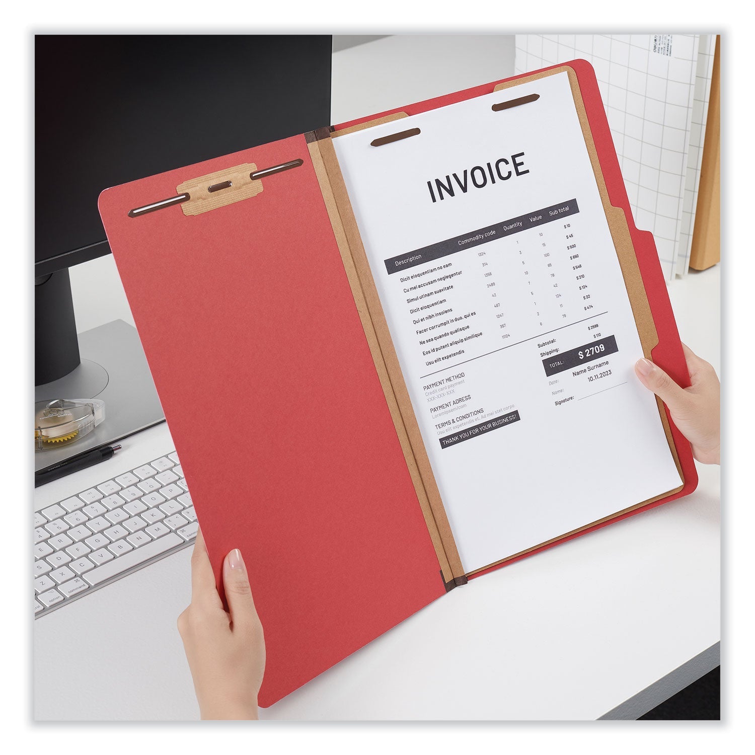 universal-bright-colored-pressboard-classification-folders-num-unv10213_3