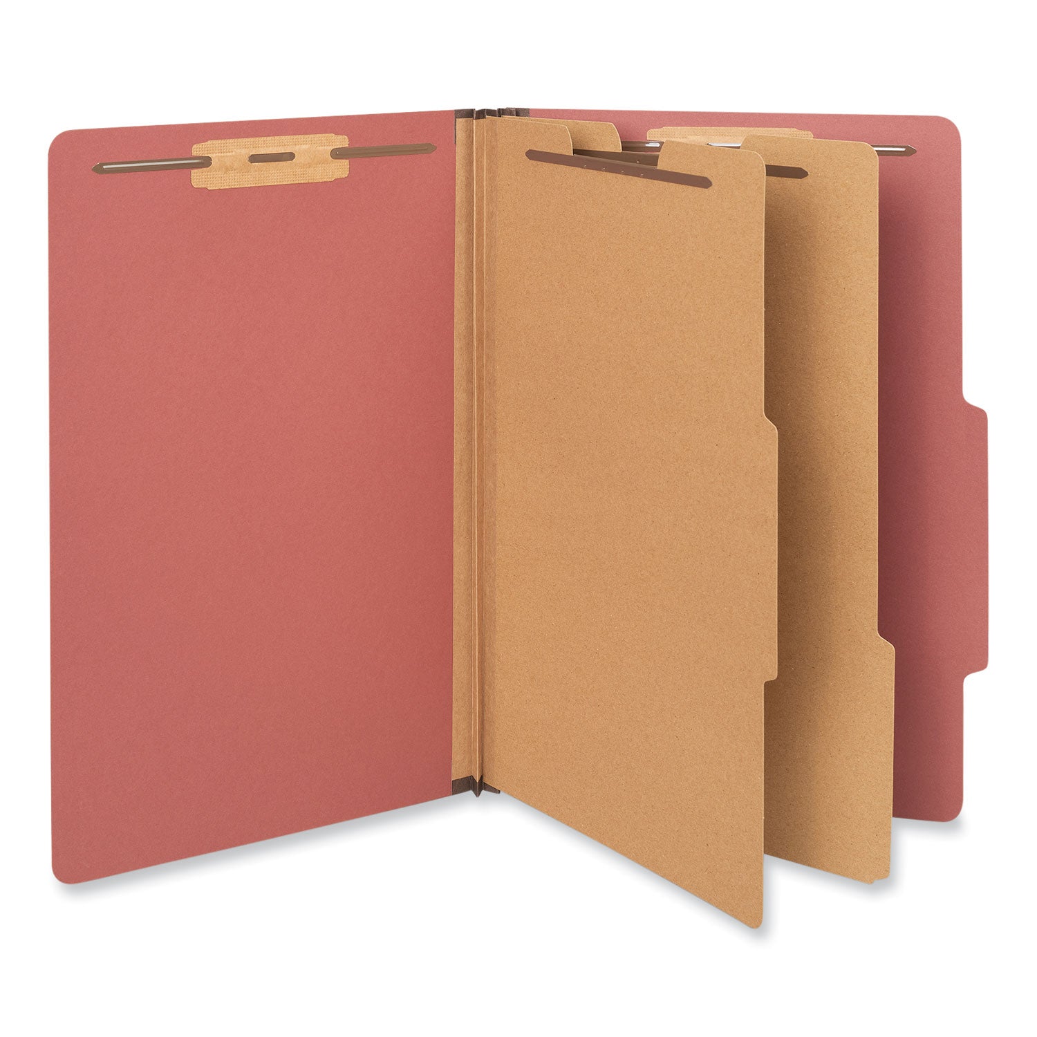 Universal® Six-Section Classification Folders, Heavy-Duty Pressboard C ...