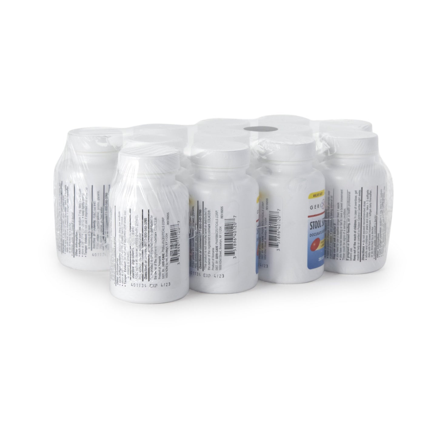 Geri-Care® Stool Softener Softgel 200 per Bottle 100 mg Strength Docusate Sodium (1190511_BT)