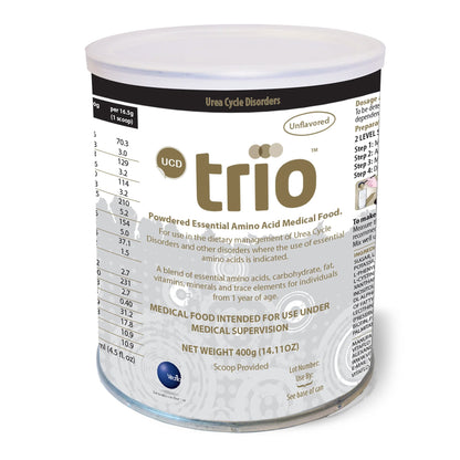 UCD trio Pediatric Oral Supplement Unflavored 400 Gram Can Powder Amino Acid Urea Cycle Disorder (1223980_EA)