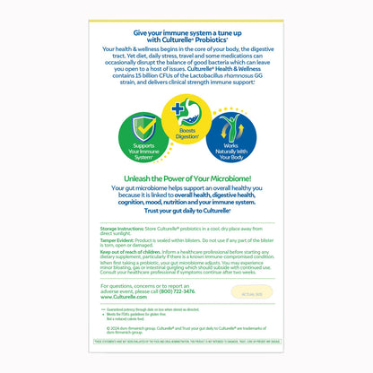Culturelle® Probiotic Dietary Supplement 30 per Box Capsule (1268943_BX)