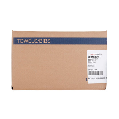 McKesson Procedure Towel 13 W X 18 L Inch White / Blue Cartoon Toes NonSterile (1069101_CS)