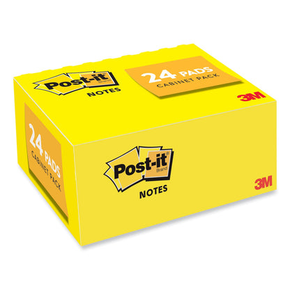 post-it-r-notes-original-pads-in-canary-yellow-value-pack-1-38-x-1-88-100-sheets-pad-24-pads-pack-mmm65324vad_2