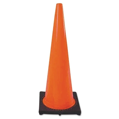 Cortina PVC Traffic Cones, 36 in, PVC, Orange/Black (831-03-500-08)