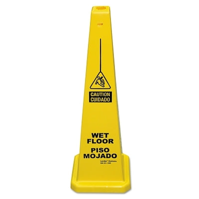 Cortina Lamba Safety Cone, Piso Mojado/Wet Floor, Yellow (831-03-600-09)