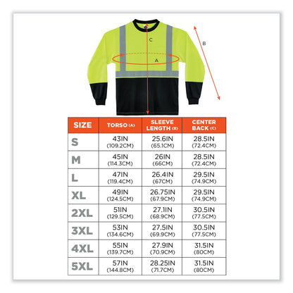 ergodyne-glowear-8291bk-type-r-class-2-black-front-long-sleeve-t-shirt-num-ego22704_2