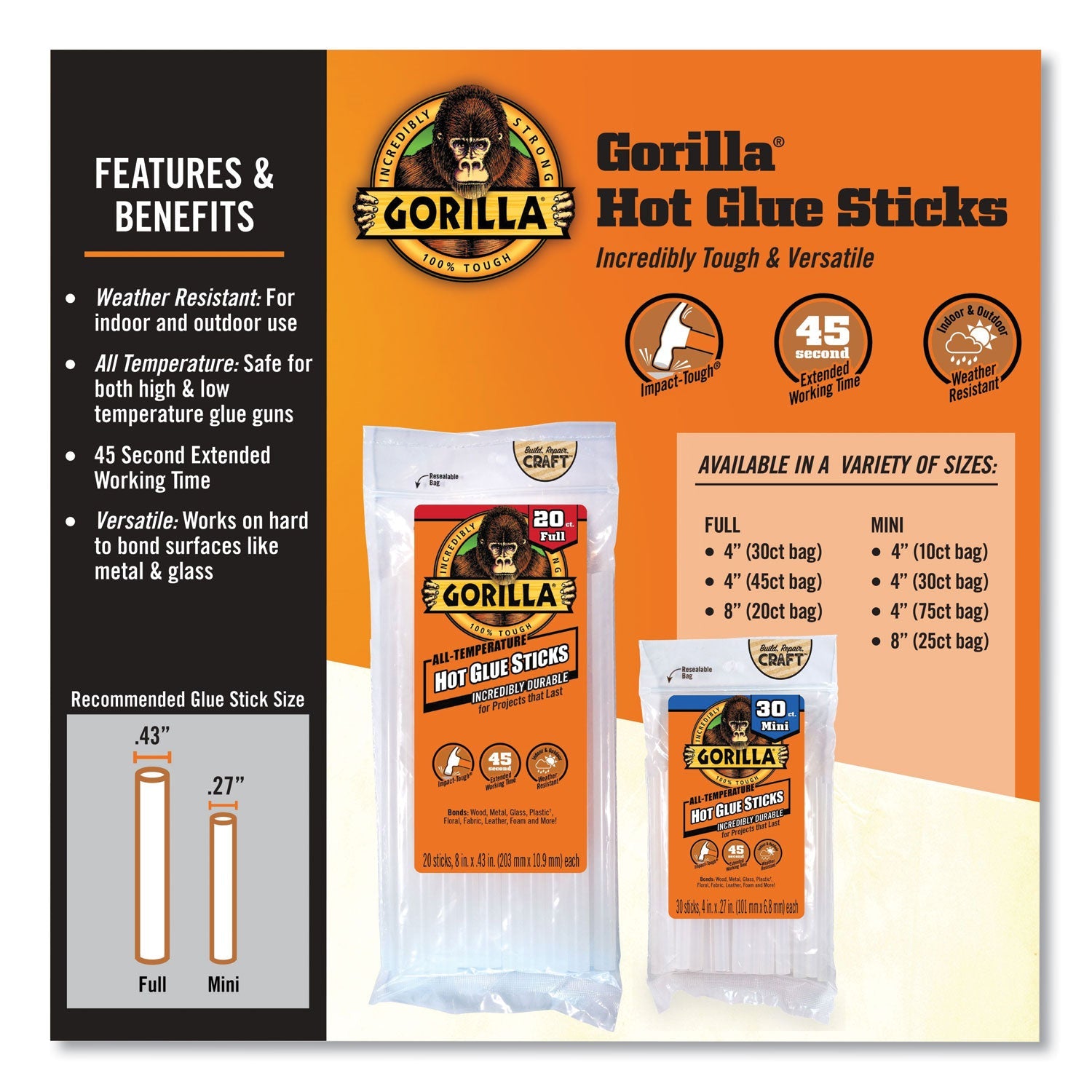 gorilla-glue-mini-hot-glue-sticks-75-pack-clear-num-gor3027502_4