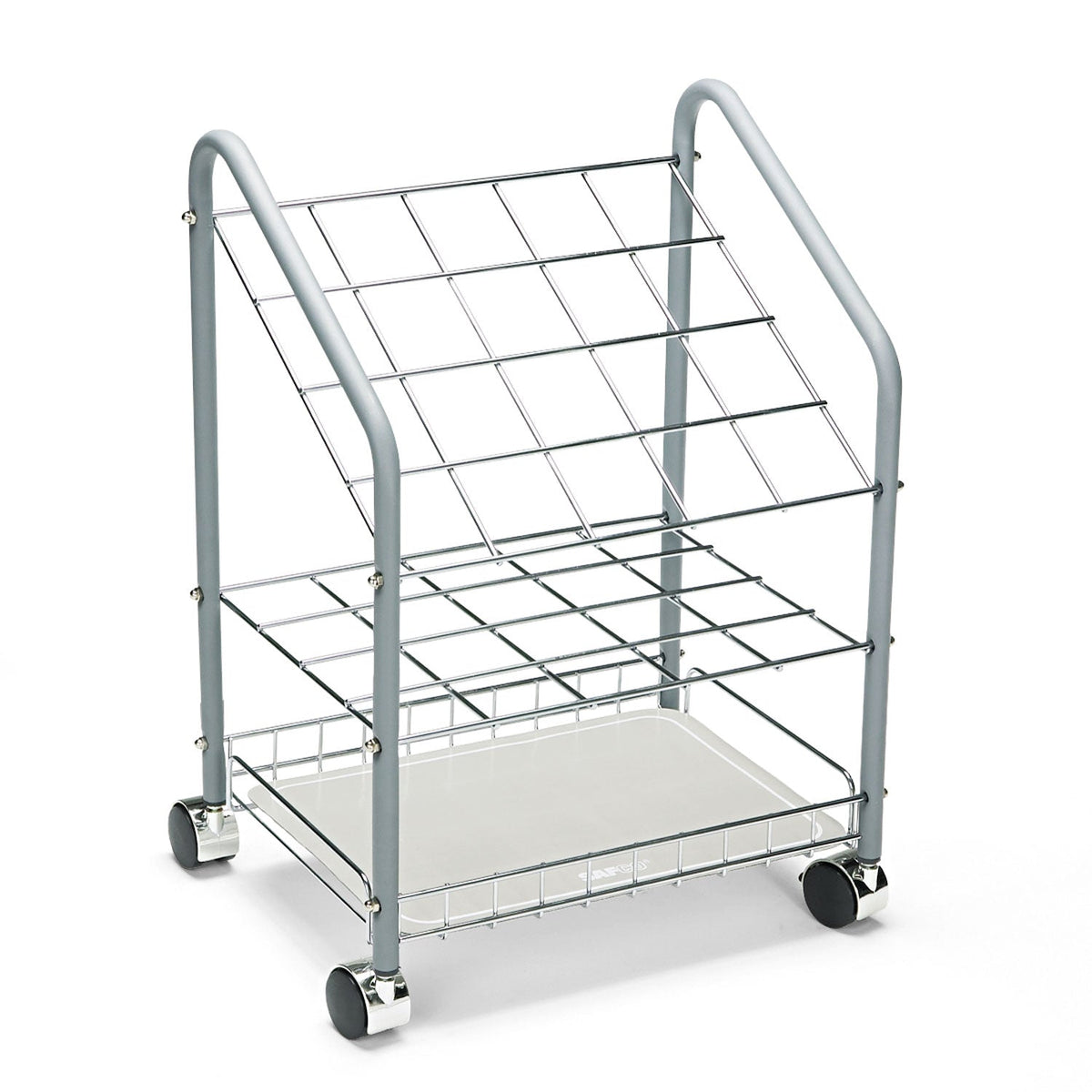Electrical Rol File Safco® Wire Roll/Files, 20 Compartments, 18w x 12.75d x 24.5h, Gray (S ...