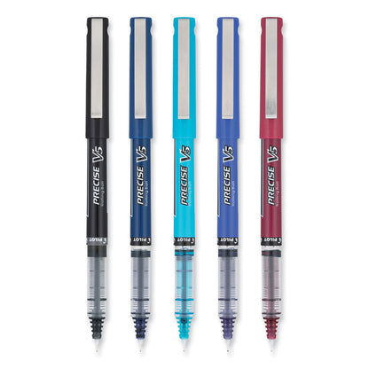 Pilot® Precise V5 Rollerball Pen, Stick, Extra-Fine 0.5 mm, Assorted Ink and Barrel Colors, 5/Pack (PIL15157)