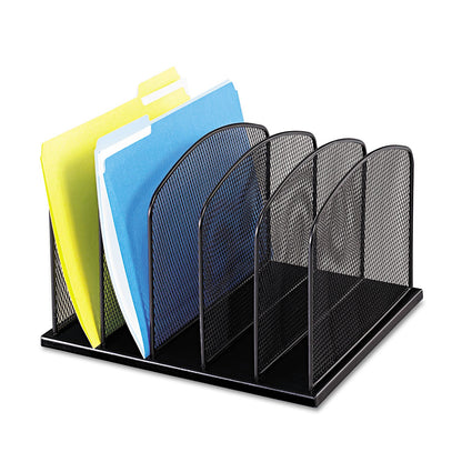 safco-onyx-mesh-desk-organizer-with-upright-sections-num-saf3256bl_2