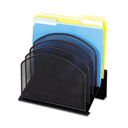 safco-onyx-mesh-desk-organizer-with-tiered-sections-num-saf3257bl_2