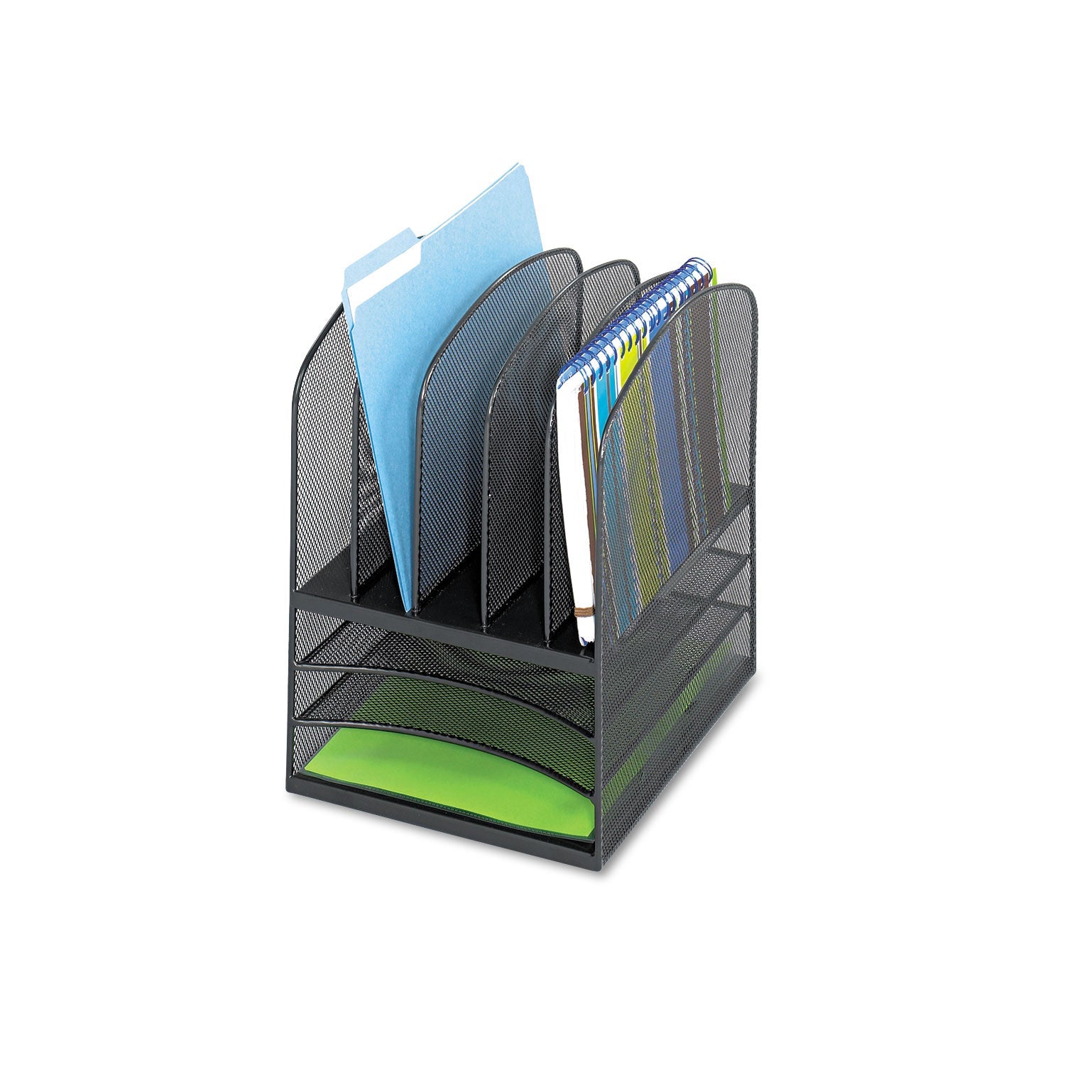 safco-onyx-mesh-desk-organizer-with-five-vertical-and-three-horizontal-sections-num-saf3266bl_1