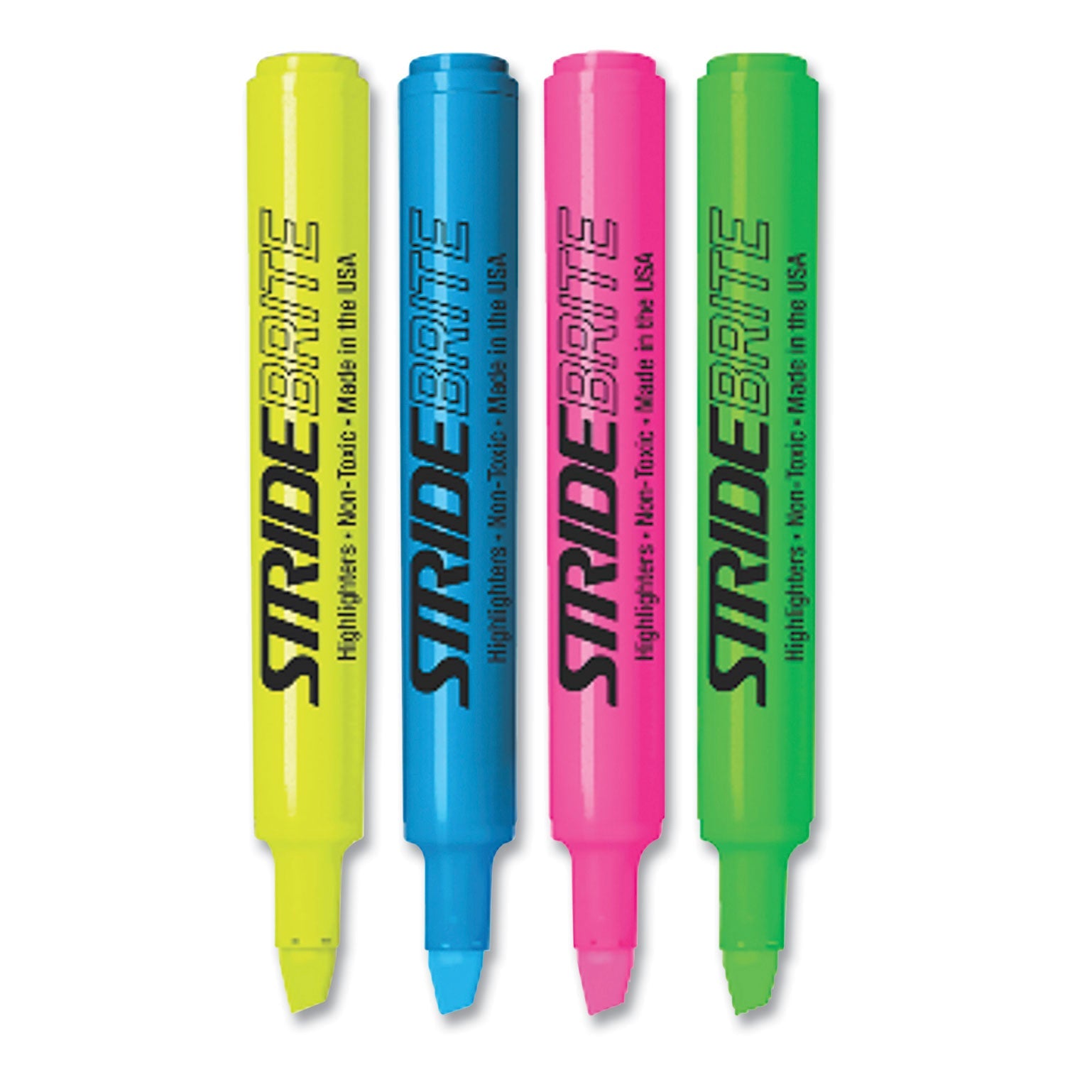 stridebrite-tank-highlighter-assorted-ink-colors-chisel-tip-assorted-barrel-colors-12-pack-stw42012_1