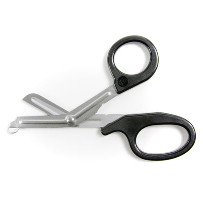 McKesson Utility Scissors 7-1/4 Inch Length Office Grade Stainless Steel / Plastic NonSterile Finger Ring Handle Angled Blunt Tip / Blunt Tip (472589_EA)