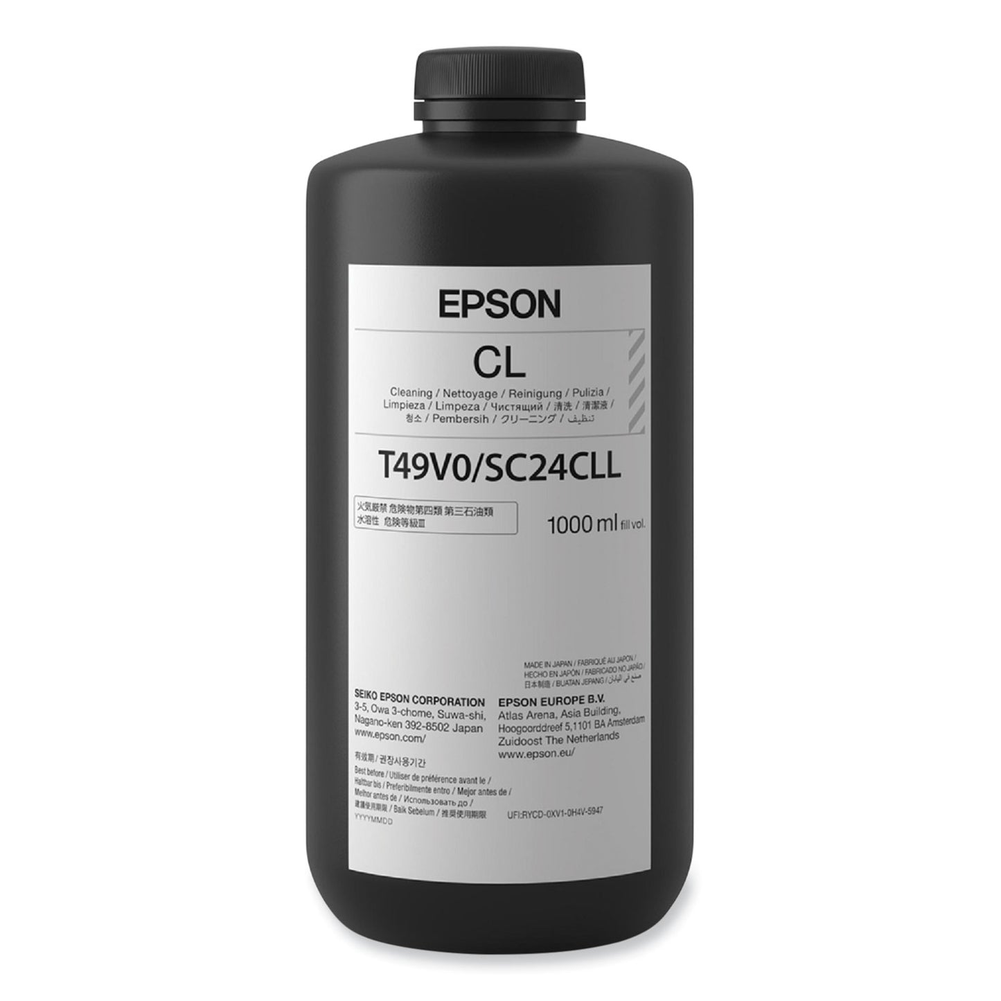 Epson® T49V010 (T49V) UltraChrome Cleaning Liquid, 1,000 mL (EPST49V010)