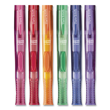 Paper Mate® Clearpoint Color Mechanical Pencils, 0.7 mm, Assorted Lead and Barrel Colors, 6/Pack (PAP1984678)