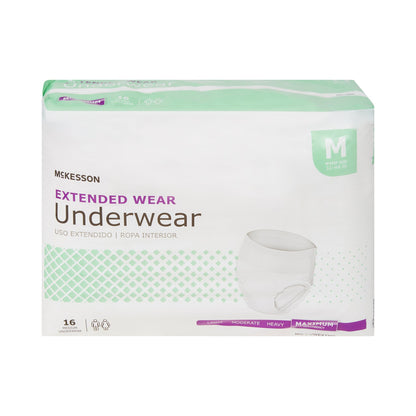McKesson Unisex Adult Absorbent Underwear Pull On with Tear Away Seams Medium Disposable Heavy Absorbency (1123838_BG)