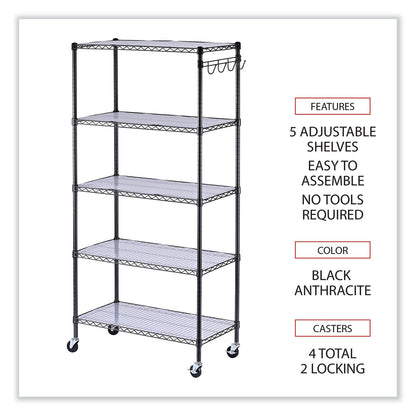 alera-5-shelf-wire-shelving-kit-with-casters-and-shelf-liners-num-alesw653618ba_3