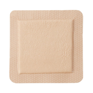 McKesson Foam Dressing 6 X 6 Inch With Border Film Backing Silicone Gel Adhesive Square Sterile (886433_BX)