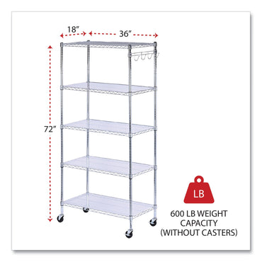 alera-5-shelf-wire-shelving-kit-with-casters-and-shelf-liners-num-alesw653618sr_2