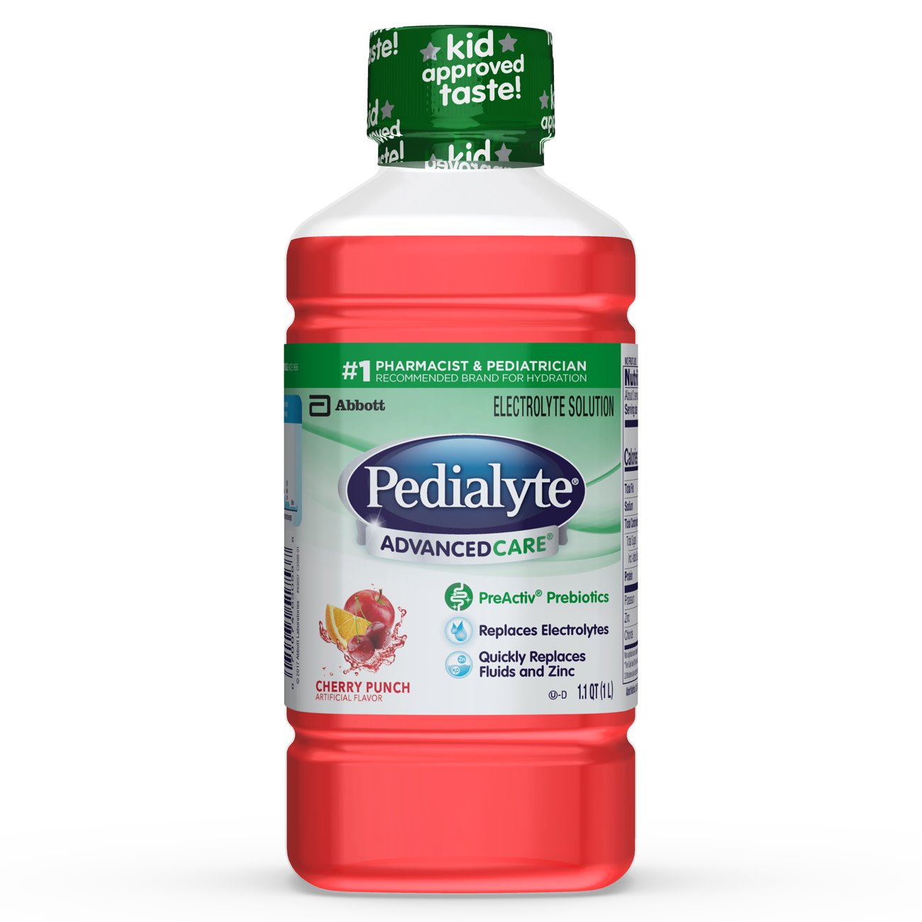 Pedialyte® AdvancedCare™ Oral Electrolyte Solution Cherry Punch Flavor 33.8 oz. Electrolyte (1028259_EA)