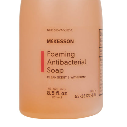 McKesson Antibacterial Soap Foaming 8.5 oz. Pump Bottle Clean Scent (1067684_EA)
