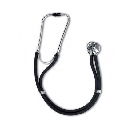 W.A. Baum Sprague Stethoscope Black 2-Tube 30 Inch Tube Double Sided Chestpiece (709505_EA)
