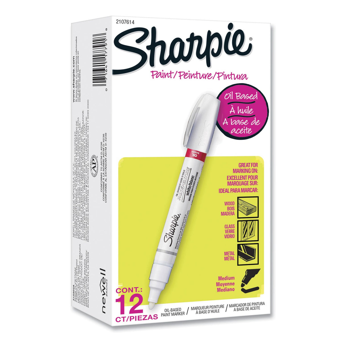 Medical Sharpie Sharpie® Permanent Paint Marker, Medium Bullet Tip, White, Dozen (SAN2 ...
