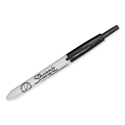 Sharpie® Retractable Permanent Marker, Extra-Fine Needle Tip, Black, 3/Pack (SAN1735793)