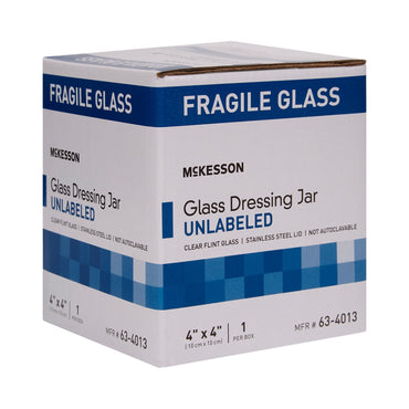 McKesson Sundry Jar 4 X 4 Inch Glass Clear (488897_EA)