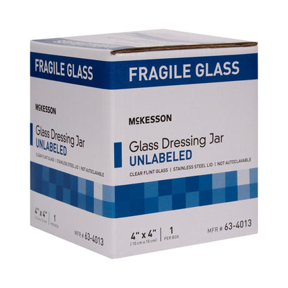 McKesson Sundry Jar 4 X 4 Inch Glass Clear (488897_EA)