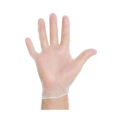 Halyard™ Exam Glove Large NonSterile Vinyl Standard Cuff Length Smooth Clear Not Rated (414279_CS)