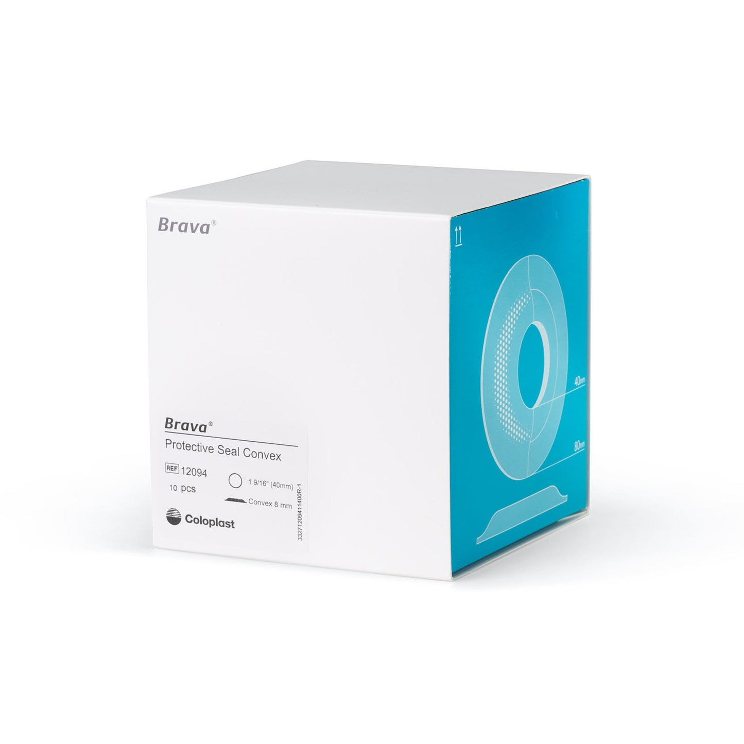 Brava® Ostomy Seal Convex, Starter Hole 1-9/16 Inch (40mm) (1194629_BX)