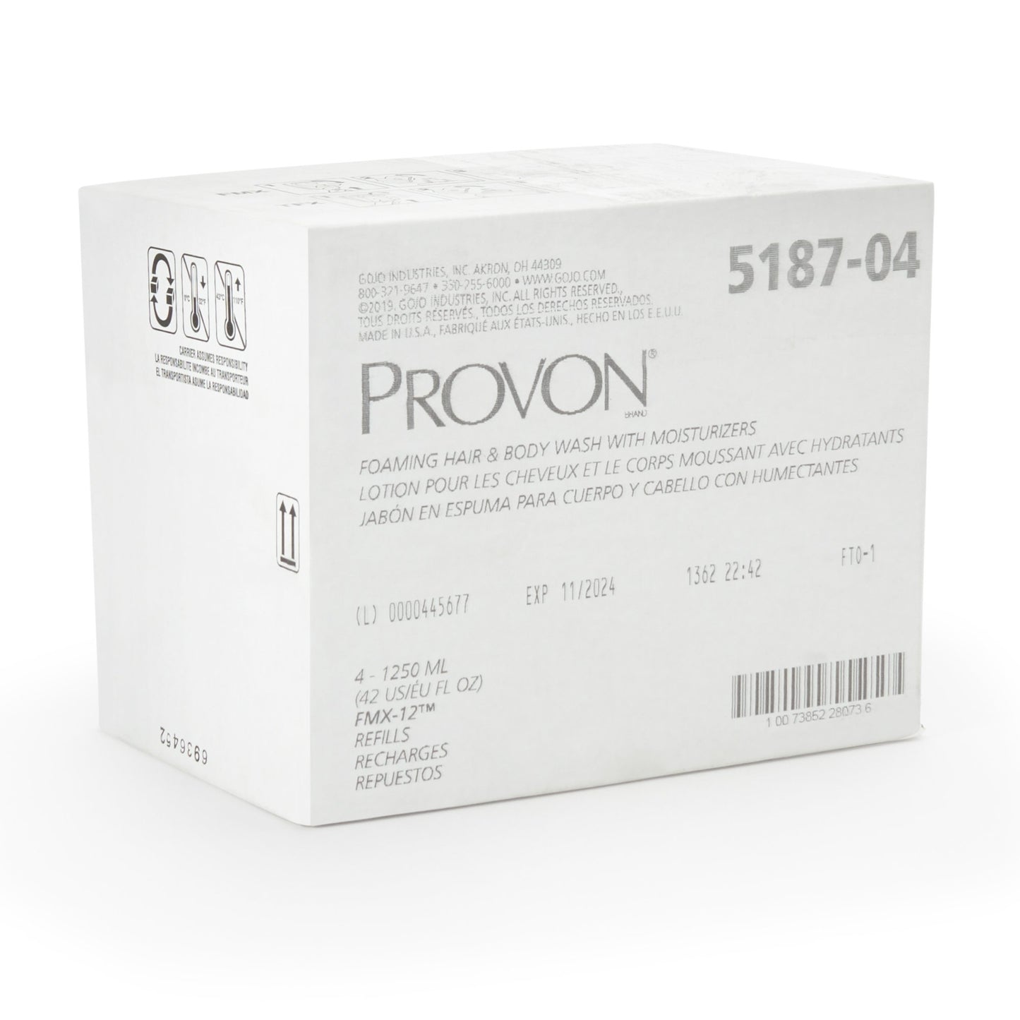 PROVON® Shampoo and Body Wash 1250 mL Dispenser Refill Bottle Cucumber Melon Scent (1165673_CS)