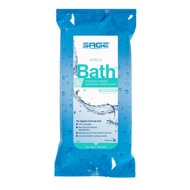 Impreva Bath™ Rinse-Free Bath Wipe Soft Pack Unscented 8 Count (474779_BX)