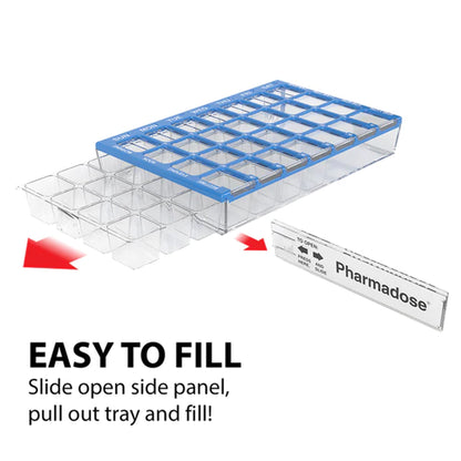 Pharmadose® Locking Pill Planner Pill Organizer Small 7 Day 4 Dose (1146030_EA)